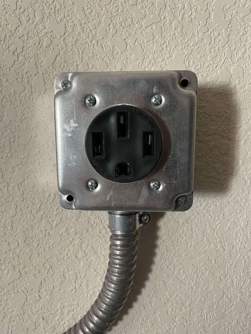 NEMA 14-50 outlet installed for Smart Home Electrical in Cuba