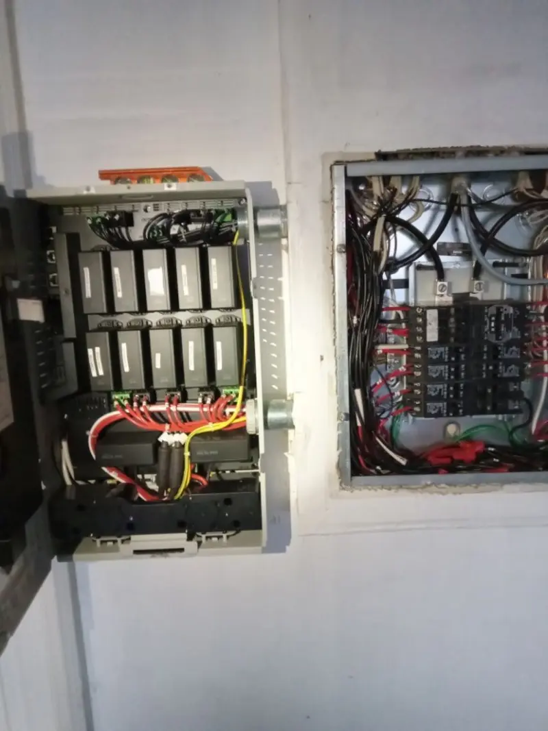 Electrical panel upgrade completed for Security Camera Wiring in Cuba